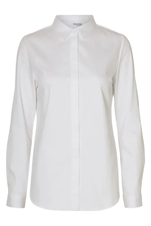 Selected Jeans & Casuals|Blouses^Dames blouse lange mouw wit