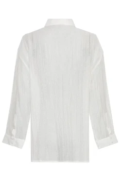 Msch Jeans & Casuals|Blouses^Dames blouse lange mouw wit