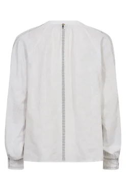 Mos Mosh Jeans & Casuals|Blouses^Dames blouse lange mouw wit