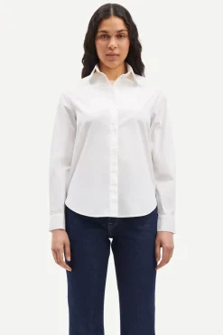 Samsøe Samsøe Jeans & Casuals|Blouses^Dames blouse lange mouw wit
