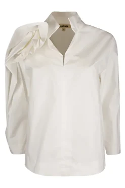 Natan Festive|Blouses^Dames blouse lange mouw wit