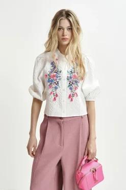 Essentiel Antwerp Designer|Blouses^Dames blouse lange mouw wit