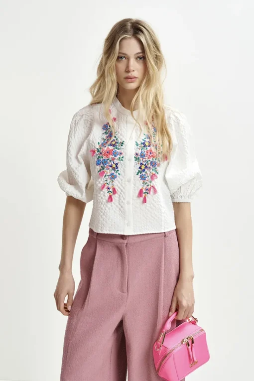 Essentiel Antwerp Designer|Blouses^Dames blouse lange mouw wit