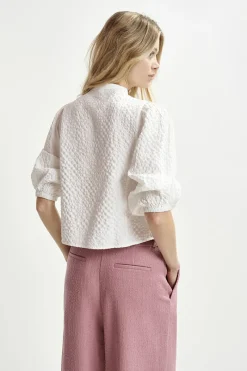 Essentiel Antwerp Designer|Blouses^Dames blouse lange mouw wit