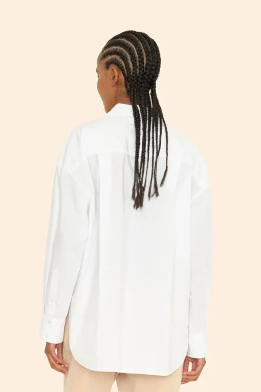 Xirena Designer|Blouses^Dames blouse lange mouw wit