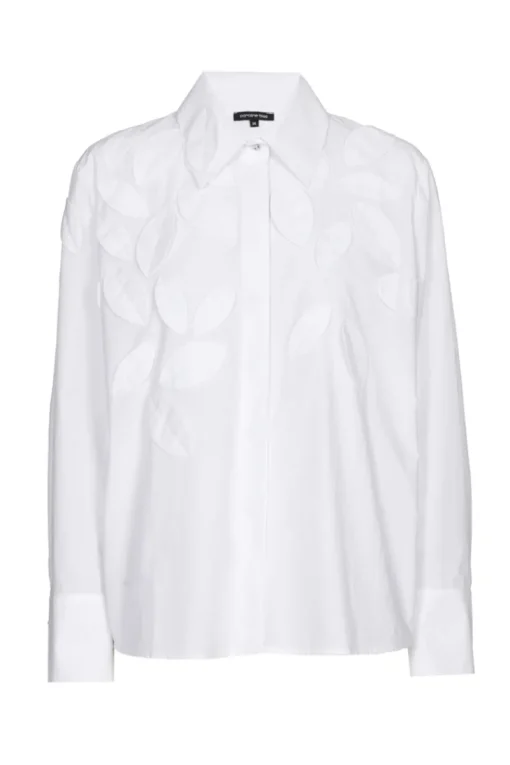 Caroline Biss Modern Classics|Blouses^Dames blouse lange mouw wit