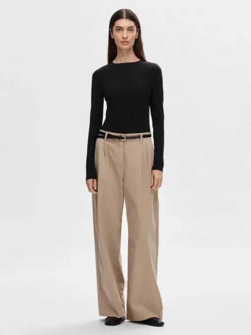 Selected Sport Style|Jeans & Casuals^Dames blouse lange mouw zwart