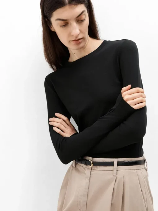Selected Sport Style|Jeans & Casuals^Dames blouse lange mouw zwart