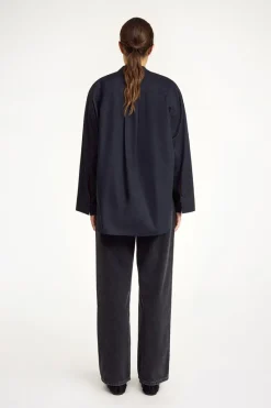 By Malene Birger Designer|Blouses^Dames blouse lange mouw zwart