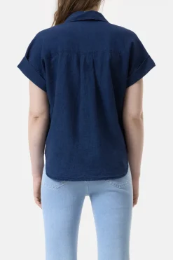Closed Designer|Blouses^Dames blouse mouwloos blauw