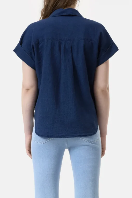 Closed Designer|Blouses^Dames blouse mouwloos blauw