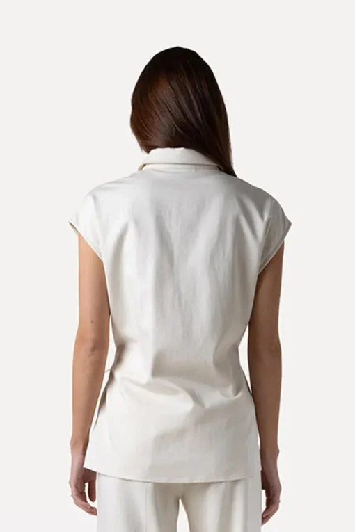 Another Label Jeans & Casuals|Blouses^Dames blouse mouwloos ecru
