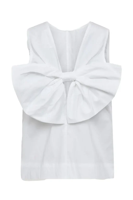 co´couture Jeans & Casuals|Blouses^Dames blouse mouwloos wit