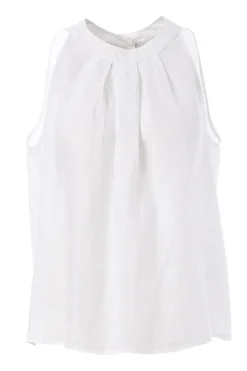 JcSophie Blouses^Dames blouse mouwloos wit