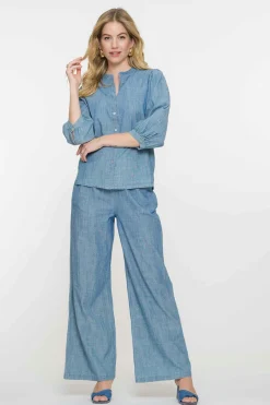 Geisha Jeans & Casuals|Broeken & Leggings^Dames broek blauw