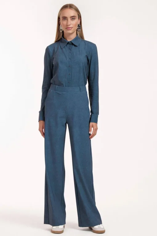 Studio Anneloes Jeans & Casuals|Broeken & Leggings^Dames broek blauw