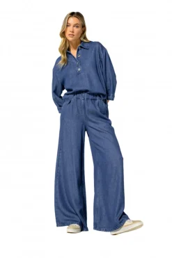 Caroline Biss Modern Classics|Broeken & Leggings^Dames broek blauw
