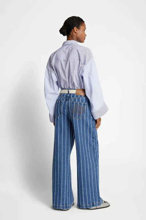 Munthe Designer|Broeken & Leggings^Dames broek blauw
