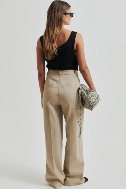 Second Female Jeans & Casuals|Broeken & Leggings^Dames broek bruin