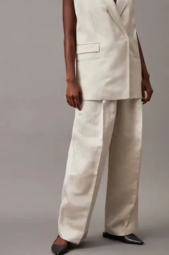 Calvin Klein Outlet^Dames broek bruin