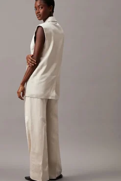 Calvin Klein Outlet^Dames broek bruin
