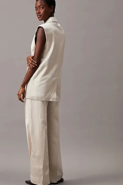 Calvin Klein Outlet^Dames broek bruin