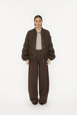 Rotate Designer|Broeken & Leggings^Dames broek bruin