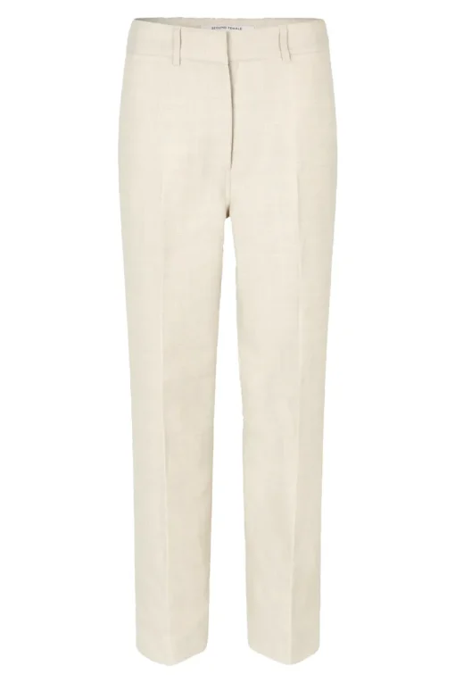 Second Female Jeans & Casuals|Broeken & Leggings^Dames broek ecru