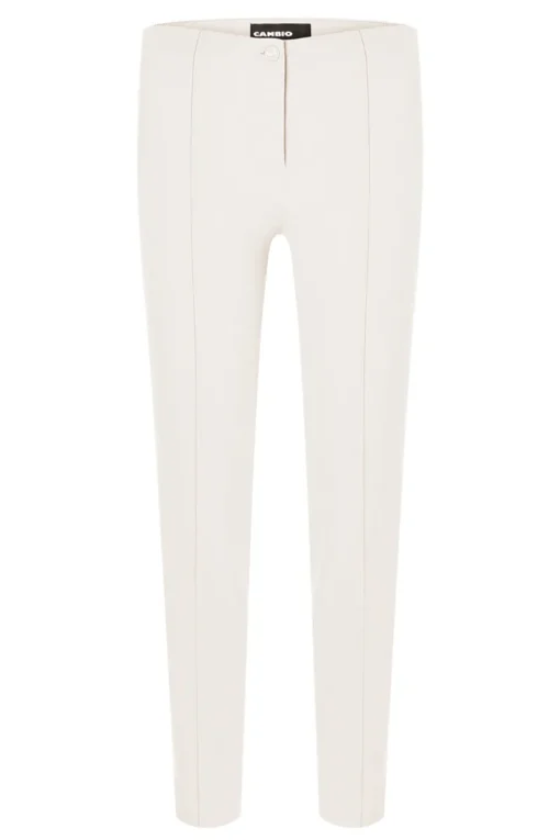 Cambio Modern Classics|Broeken & Leggings^Dames broek ecru