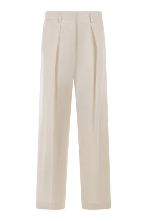 Forte Forte Designer|Broeken & Leggings^Dames broek ecru