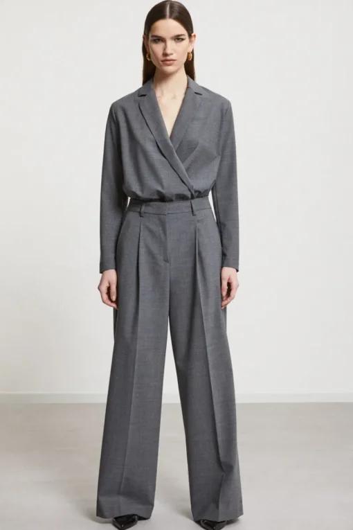 Otto d&qout;Ame Modern Classics|Broeken & Leggings^Dames broek grijs