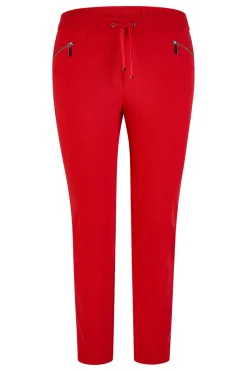 Rabe Modern Classics|Broeken & Leggings^Dames broek rood