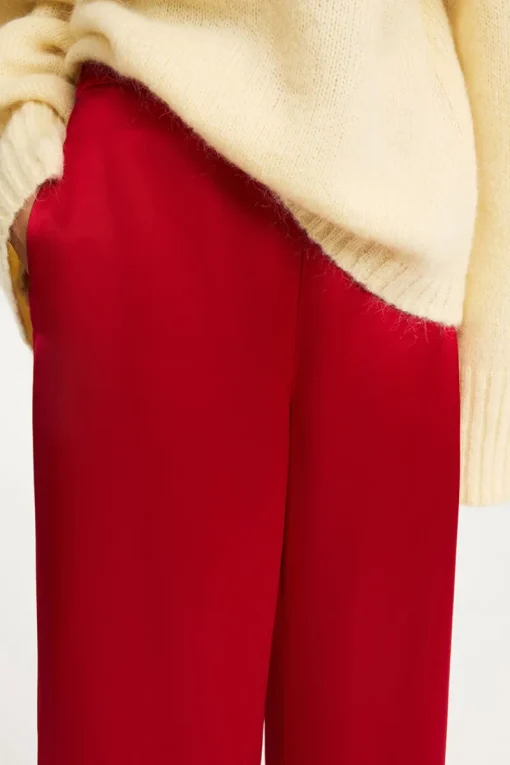 By Malene Birger Designer|Broeken & Leggings^Dames broek rood