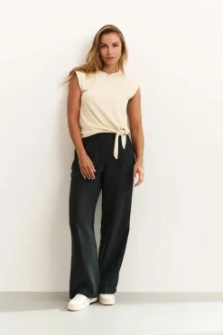 Yaya Jeans & Casuals|Broeken & Leggings^Dames broek zwart