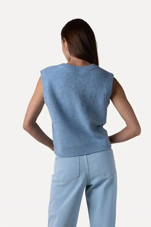 Another Label Jeans & Casuals|Gilets^Dames gilet blauw
