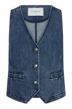 COPENHAGEN MUSE Outlet^Dames gilet blauw
