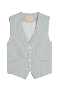 Josh V Gilets^Dames gilet blauw