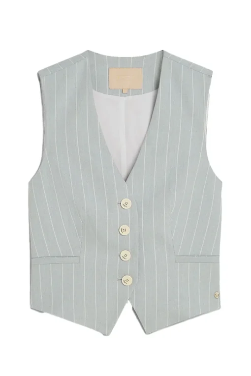 Josh V Gilets^Dames gilet blauw