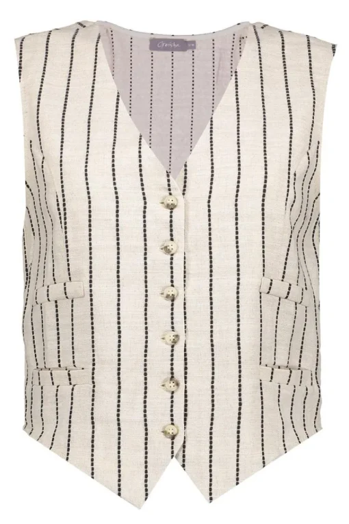Geisha Jeans & Casuals|Gilets^Dames gilet bruin