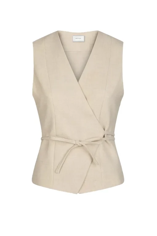 Neo Noir Jeans & Casuals|Gilets^Dames gilet bruin