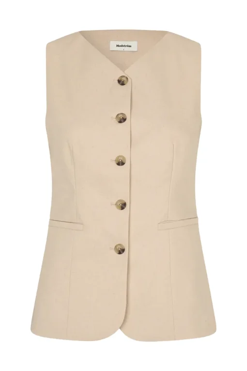 Modström Jeans & Casuals|Gilets^Dames gilet bruin