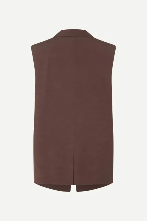Samsøe Samsøe Jeans & Casuals|Gilets^Dames gilet bruin