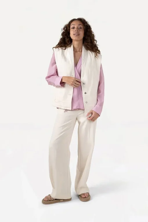 Another Label Outlet^Dames gilet ecru