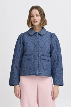 Atelier Reve Jassen & Bodywarmers^Dames jas blauw