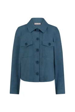 Studio Anneloes Jeans & Casuals|Jassen & Bodywarmers^Dames jas blauw