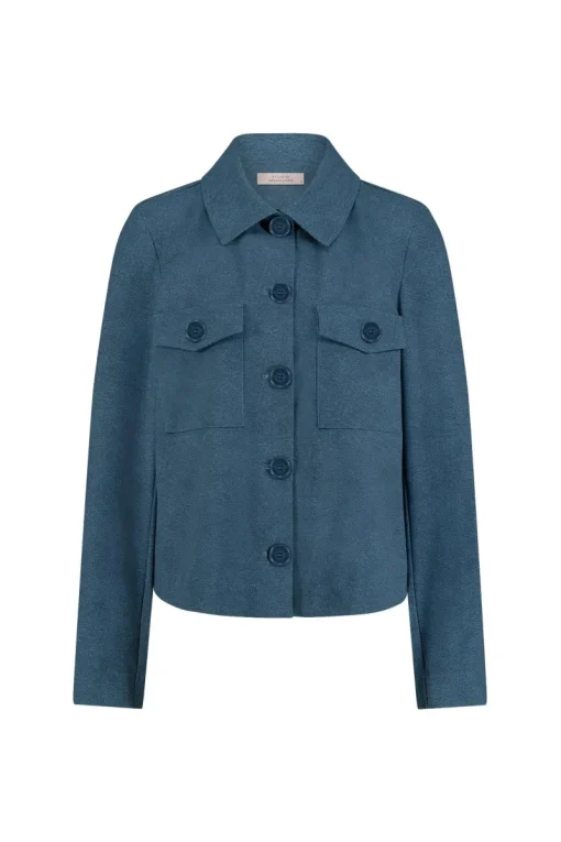 Studio Anneloes Jeans & Casuals|Jassen & Bodywarmers^Dames jas blauw