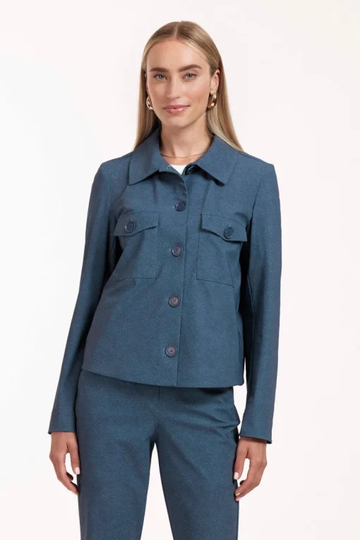 Studio Anneloes Jeans & Casuals|Jassen & Bodywarmers^Dames jas blauw