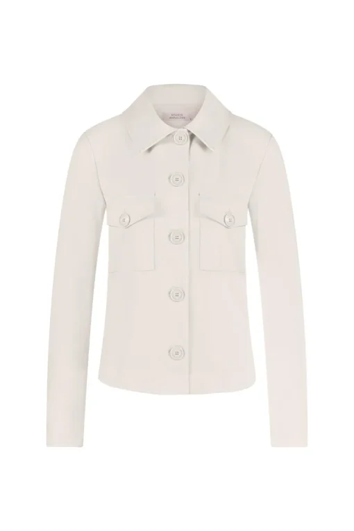 Studio Anneloes Jeans & Casuals|Jassen & Bodywarmers^Dames jas ecru