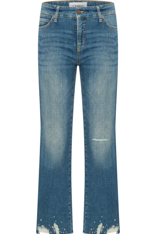 Cambio Outlet^Dames jeans blauw