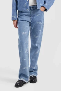 Olaf Hussein Outlet^Dames jeans blauw